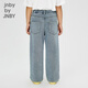 Jnby par Jnby [mince polaire] Jiangnan tissu des vêtements pour enfants lavage de pantalon droit denim