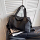 Travel bag Men's gym bag Large capacity handbag Down bag Women's short-distance business trip sports swimming wet and dry separation Gray [adjustable shoulder strap] No shoe bin Multi-component large capacity