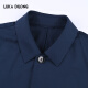 Lucadilong [100% Merinowolle aus Italien importiert] Leichte Luxus-High-End-Herren-Business Executive Jacket Coat Royal Blue L (50)