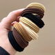 Lika Shi High Elasticity Thick Seamless Hair Tie Women's Hair Tie Rubber Band Hair Accessory Hair Tie Durable Rubber Band Headgear High Value Dark Brown Towel Ring 10 Pack