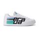PRADA men's leather sneakers gift for men 4E3409 3KQL F0009 white multi-color 43 / brand original code 9
