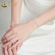CHINA GOLD S925 silver bow double-layer bracelet for women, light luxury niche hand jewelry, Valentine's Day birthday gift for girlfriend, delivery today/next day, bow double-layer bracelet