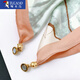 
Woodpecker's new versatile magnetic buckle spring and autumn square scarf triangle silk scarf women's scarf fashionable scarf summer fashionable scarf gift fresh blue lotus