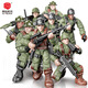 Xiangjun Blocs Blocs Special Police Soldier Doll Model Multi-Move Joint Assembly Figly Set Boy Toy Gift XJ-9902 Lightning Police spéciale 8 poupées + Armes