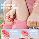 Lemonkid柠檬宝宝儿童雨鞋男女童防滑水鞋男孩女孩长筒雨靴 桃柚粉 34 【内长220mm】