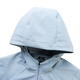 
361 degree sports suit for women 2025 autumn new hooded windbreaker woven jacket trousers running suit fitness two-piece set frost mist blue + super black [two-piece set] M/165
