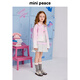 MiniPeace太平鸟童装春新女童牛仔外套F2BJF1278 甜蜜丁香粉 110