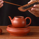 Yipin Gongfang Chaozhou hand-drawn pot Dahongpao Zhuni pear pot household Kungfu tea set for making oolong tea Phoenix single-conong teapot single pot Xiao Gaoli