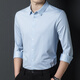 
JASONWOOD official authentic high-end brand men's long-sleeved shirt men's spring business casual middle-aged men's shirt blue plaid 9901 M /165 [Suggested 100-120 Jin [Jin equals 0.5 kg]]