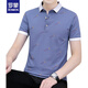 T-shirt à manches courtes Romon Romon Summer à manches courtes à manche à manches courtes et à manches minces de style mince Polo. Chemise noire QY679 120135jin [Jin est égal à 0,5 kg] L