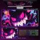 RGB Luminosa Pad, Pokémon Gengumon Genggui E-Sports Juego Teckboard Papel de anime Papelada de luz atmosférica DD-3294 RGB GENGGUI 350X250 mm actualizado