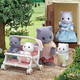 Sylvanian Families Version japonaise de la mère de chat perse, jeu de poupées de joueurs de fille de maison, cadeau d'anniversaire pour les enfants
