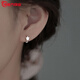 Guanpuge Fat Donglai same style pt950 platinum earrings for women PT950 star earrings simple and versatile platinum plain hoop earrings platinum star earrings