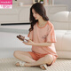 
Modal pure cotton summer pajamas ladies pullover pajamas summer shorts shorts comfortable and casual home clothing set Z9856 M [recommended 80-100Jin [Jin equals 0.5 kg] wear]