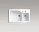 KOHLER K-3885T-2SD-0 INDI TANK INTÉGRÉ CASTIER BASIN CUITSIN 3886 ÉGAGE LE VEGARAGE BASIN
