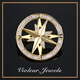 Shijun (SHIJUN) men's brooch men's suit luxury brand brooch season new compass compass design niche accessories corsage A style (gold) + gift box