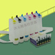 Geeignet für EPSON R230 210 R330 R270 T50 1390 1430 Drucker Angeschlossener Tintenpatrone L805 R330 1390 T60 Leere Tintenversorgung (altes Modell)