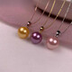Fat Donglai same style pendant pearl women's s925 plated 18k gold single round shell bead new temperament necklace rose white silver drag 8mm