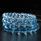 Yang's Liuxi natural aquamarine bracelet for men and women, aquamarine raw ore high-end bracelet, genuine fidelity crystal, selected grade ice aquamarine-6mm