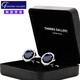 THANKSGALLERY Star Sea Cufflinks Men's Simple Fashion French Shirt Suit Cuff Button Light Luxury Birthday Gift Starry Sky Gem Set (Set More Discounted)