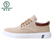 
Woodpecker Old Beijing cloth shoes men's shoes summer versatile board shoes men's sports casual shoes soft sole breathable canvas shoes men's single shoes Z-898 khaki (flat sole) 41