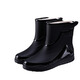JCZS Bottes de pluie de qualité allemande Chaussures d'eau à tube moyen et à la mode de l'usure non glissante pour les hommes Nés Boîtes en caoutchoucs Summer