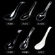 Petunia Disposable Spoon Rice Spoon Thickened Takeaway Rice Spoon Dessert Spoon PS Crystal Spoon Single Packaging Deji Black Spoon 100pcs 2000pcs