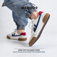 Warrior Shoes Official para hombres Summer Board Board Zapatos Zapatos de lona para hombres Agranables zapatos de deportes informales transpirables Hombres Blanco Gris Blue 42
