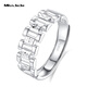 Miss JuJu pt950 platinum ring men's platinum wide strap ring fashion trendy brand ring adjustable live mouth adjustable 5.4-5.6 grams