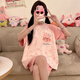 
Aifenrou pajamas for women in summer pure cotton short sleeve thin cute cartoon girl students can wear home clothes suits outside in summer 826 Laurel Dog M Weight Recommended 75-95Jin [Jin equals 0.5 kg]