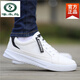 
Woodpecker Old Beijing cloth shoes men's shoes 2025 summer new breathable canvas shoes men's sports and casual shoes versatile board shoes 6636 black and white 44 standard code