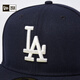 New Era MLB Baseball Cap 2025 Frühlings- und Sommer-neue Sakura-Serie Männer und Frauen Paare flache Essenz vollständig bedeckte Hard-Top-Hut 14538365-Naked Blue Los Angeles Dodgers 718 56 cm