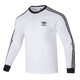 阿迪达斯 （adidas）三叶草长袖T恤男装2025夏季新款运动服圆领宽松时尚休闲套头衫 IA4879白色 XS