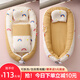 Yilai Hotbed Middle Bed Crib for Newborns to Sleep and Anti-Shock Uterine Bionic Bed for Baby's Sleeping Safety Device Deer and Elephant with Quilt + Mat and Free Shaped Pillow -