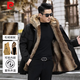 
Pierre cardin (pierre cardin) Parking men's winter hot style Haining removes fur inner liner thickened medium-length large-size mink coat ginger 5XL [Suggested 190-215 Jin [Jin equals 0.5 kg]]