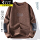 
Woodpecker (TUCANO) integrated velvet round neck sweater for men in autumn and winter style teenagers thickened sheep warm sweater thread student sweater 829 meters white XL about 115-135 Jin [Jin equals 0.5 kg]