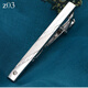 DOGHC Men's Formal Wear Silver Tie Clip Laser Laser Laser Logo Business Col Clip Clip de sécurité professionnelle Clipt de sécurité Z1605