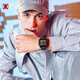 OFNS [School season] Student electronic watch alarm clock luminous multifunctional sports waterproof men's watch birthday gift s6210. All black