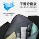 
Huili travel bag men's crossbody bag dry and wet separation sports training bag large capacity swimming bag short distance fitness handbag black model [dry and wet separation + independent shoe warehouse]