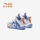Anta-Kinder-Turnschuhe für Männer- und Frauenschuhe für Frauen 2025 Frühlings- und Sommer Neue Klettverschleiß mit hohen Kee-resistenten Basketballschuhen [Reverse Scale] White/Blue/Xixia Orange 9930-5 32