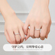 Lao Fengxiang couple rings, men's and women's silver rings, confession of love, proposal, marriage, jewelry, Valentine's Day, birthday gift for girlfriend and wife, cute cat couple rings* brand gift box
