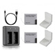 G es adecuado para SJCAM SJ4000 SJ5000 Batería Cargador de doble carga PG1050 1350 mAh Cargador de batería