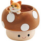 Creative and cute and interesting resin pen holder storage box student desktop small children boy and girl cartoon decoration ornaments resin fun mushroom pen holder-Panda
