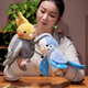 Youyu funny interactive comfort bird hand doll toy doll glove doll ventriloqu funny parrot plush toy doll white body green head-monk