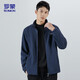 ROMON jacket men's spring and autumn business trend imitation lamb velvet stand collar fleece jacket soft fleece jacket men's AX