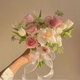 Fleurs de mariage dilanmu tenant la mariée tenant des photos de mariage tulipes obtenant un certificat simulation fleurs photo accessoires