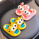 Popular children's slippers for men and women in summer, new indoor home bathing, non-slip, cute for medium and large babies, yellow (upgraded environmentally friendly material) 12 24/25 size (shoe inner length 15, suitable for feet 14CM