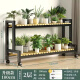 
Ximofang [753 repurchase] Iron-art balcony flower stand indoor living room floor-standing flower pot stand balcony vegetable planting rack Nanzhu black rack One layer length 60 height 10 width 25-Nanzhu
