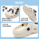 SNOOPY Snoopy Children's Shoes Children's Hole Shoes Boys and Girls Beach Drag Cartoon Garden Shoes 1105 White 32