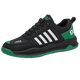 Zapatos para hombres de carpintería de carpintería 2025 Spring New Leather Anti-Odor, zapatos casuales sin deslizamiento, resistentes al desgaste con zapatos deportivos perezosos de carrera de un pie AW898 Sports Sports Standard Black and Green Tamaño 41